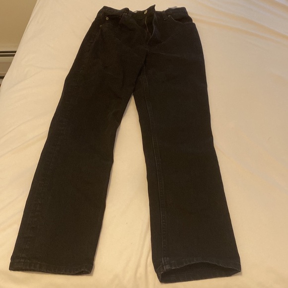 Abercrombie & Fitch Ultra High Rise 90s Straight Jean, Black - Picture 4 of 6